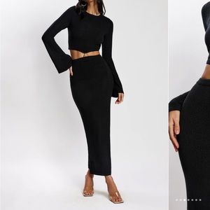 Meshki Flare sleeve knit dress